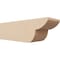 Ekena Millwork 6in. W x 6in. H x 20in. L Crestline Woodgrain TimberThane Rafter Tail, Primed Tan RFTUR06X06X20CRERCPR - alternate 1